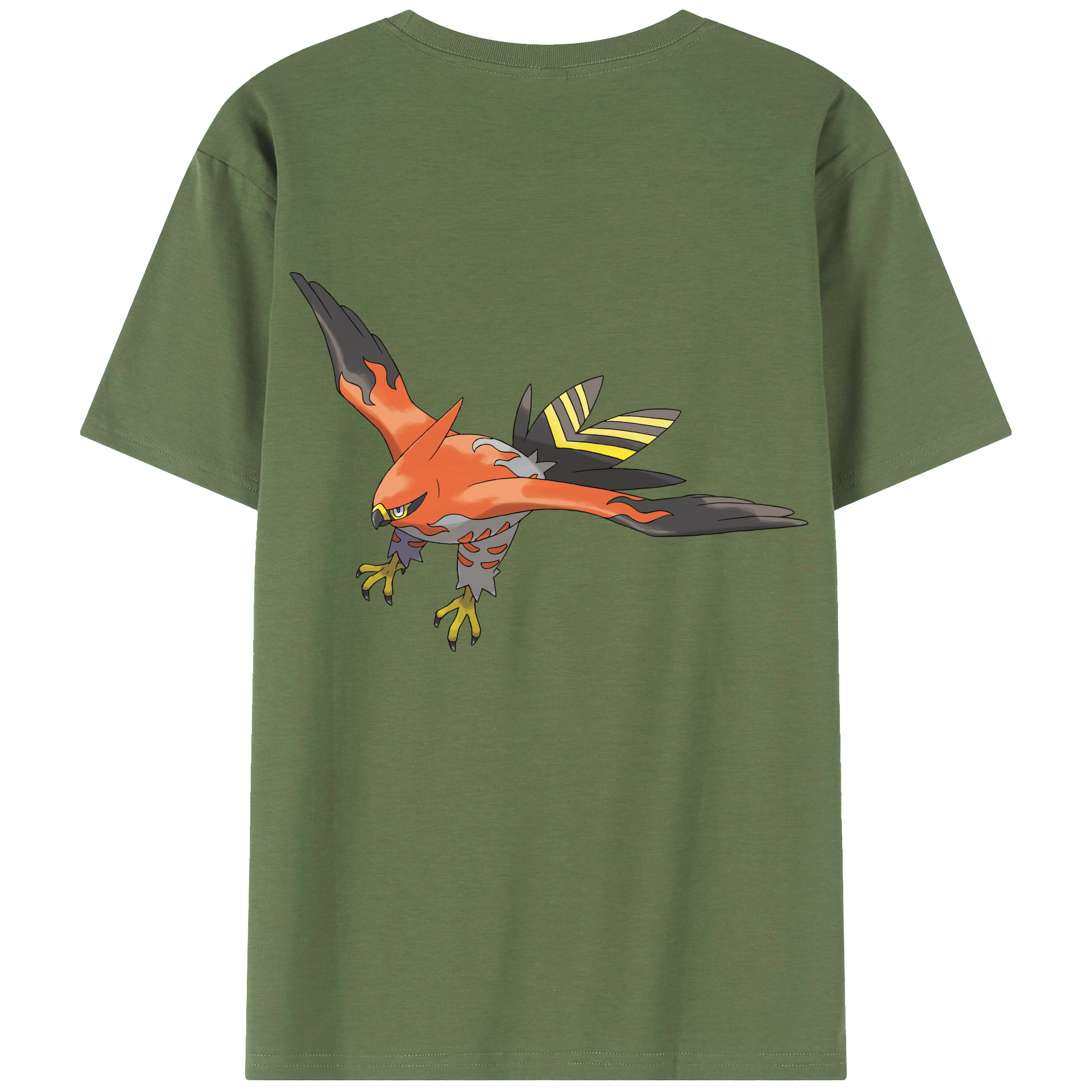 （画像用） ポケットモンスター Pokémon 綿100％ メンズ半袖Tシャツ（バックプリント） 通気性